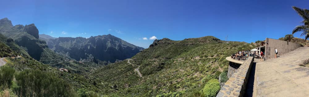 Blick vom Cruz de Hilda über Masca