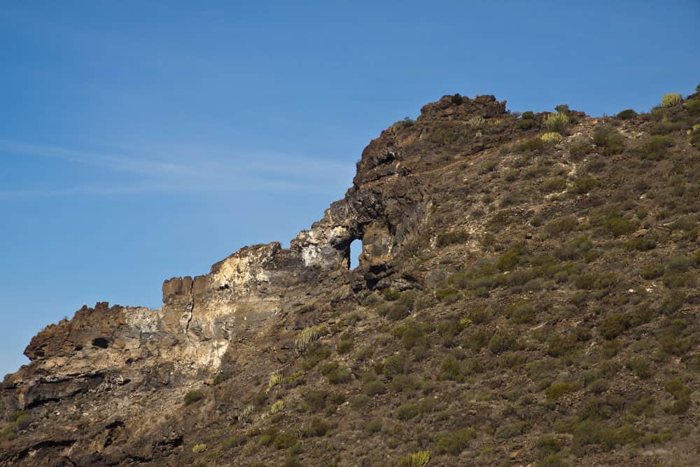 El Bujero, Felstor, Loch und Auge