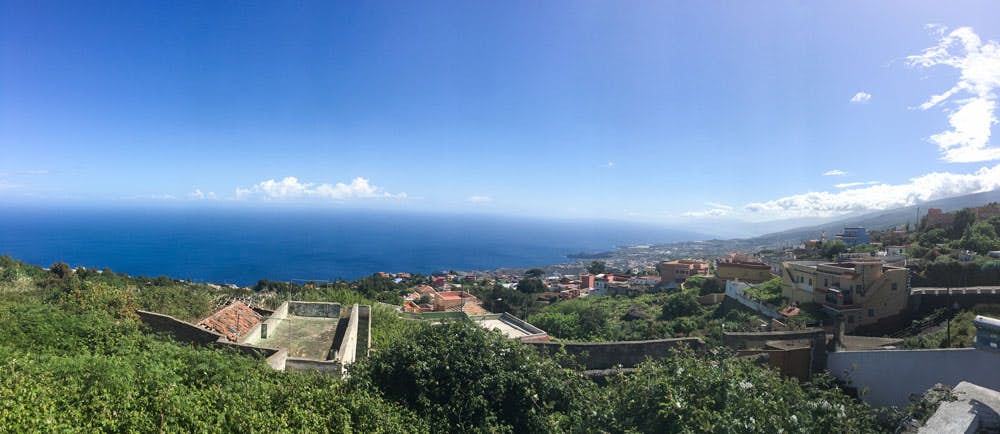Vista de Icod de los Vinos en el norte de Tenerife