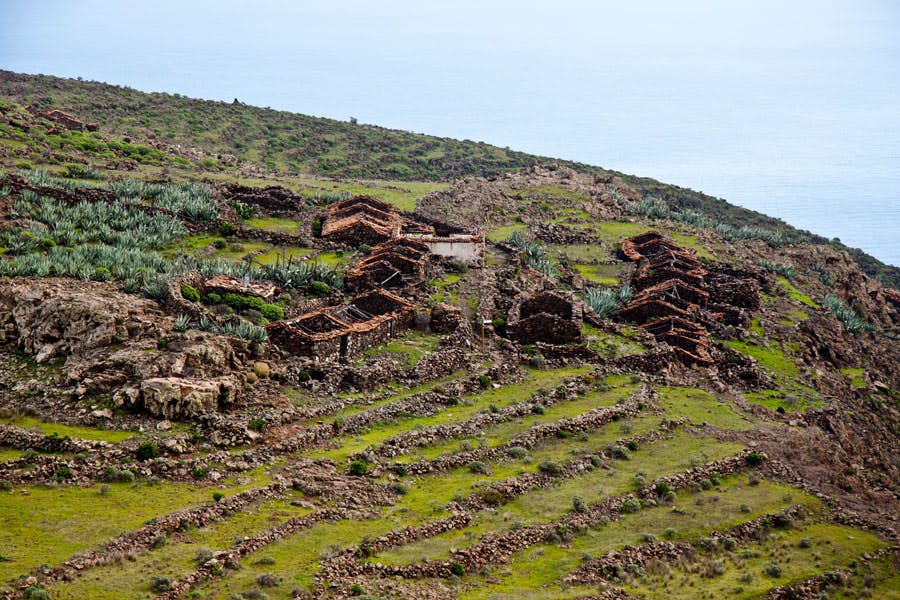 El pueblo en ruinas abandonado de Morales.