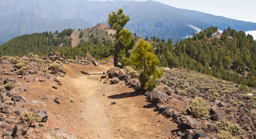 Ruta de los Volcanes - fantastische Ausblicke auf beide Inselseiten vom Berggrat aus