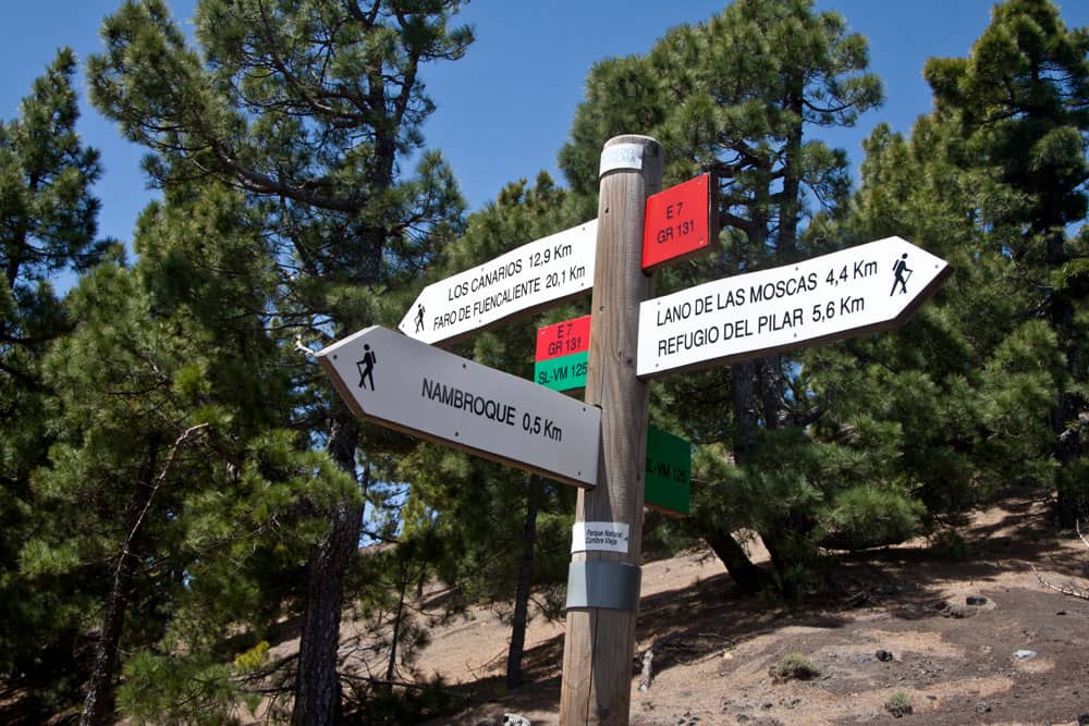 Ruta de los Volcanes - von Los Canarios bis zum Refugio del Pilar