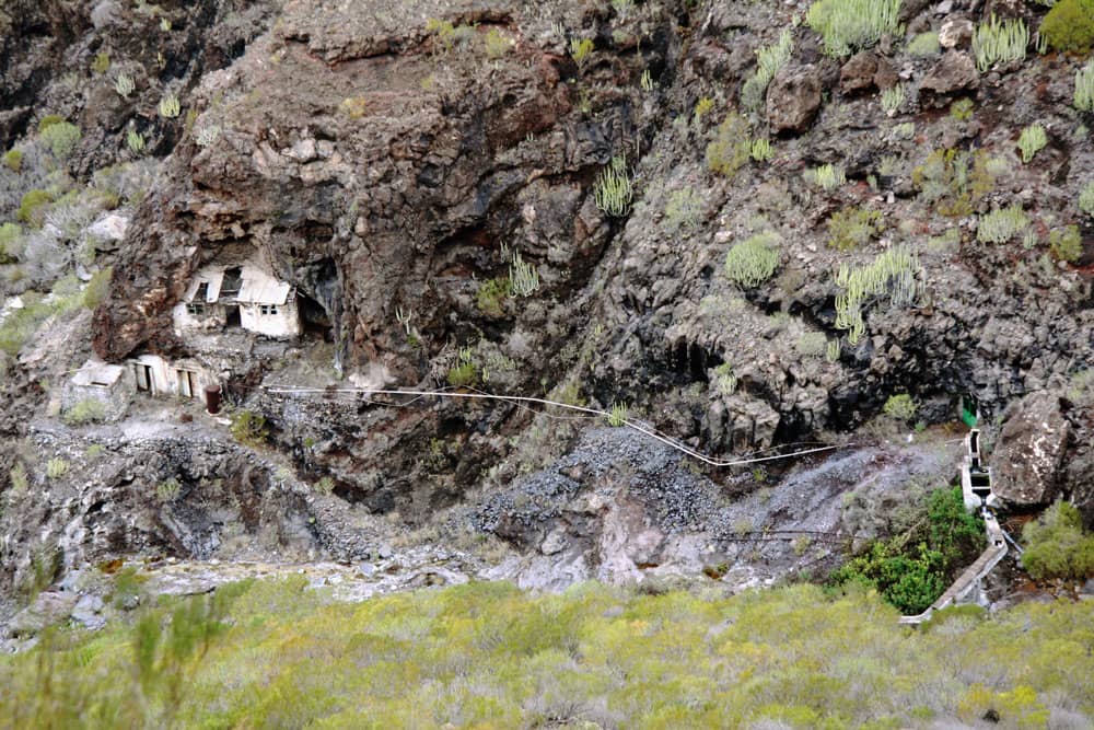 Barranco Seco - las ruinas en la Galería de la Junquera