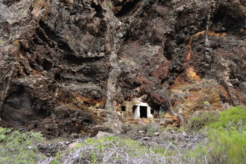 Barranco Seco - antigua cabaña en la playa