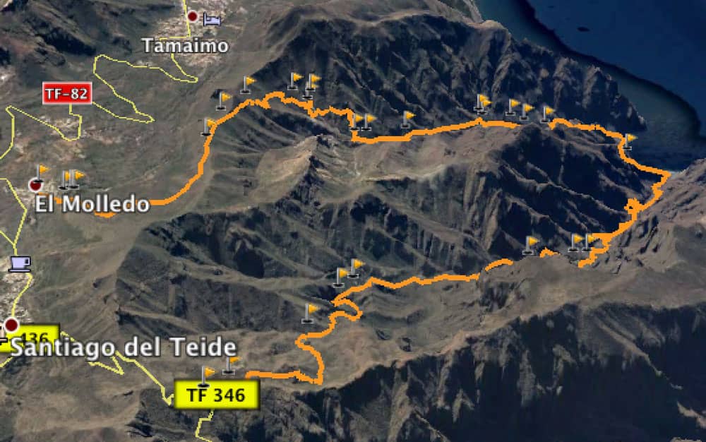 Rundwanderung Track aus nördlicher Perspektive