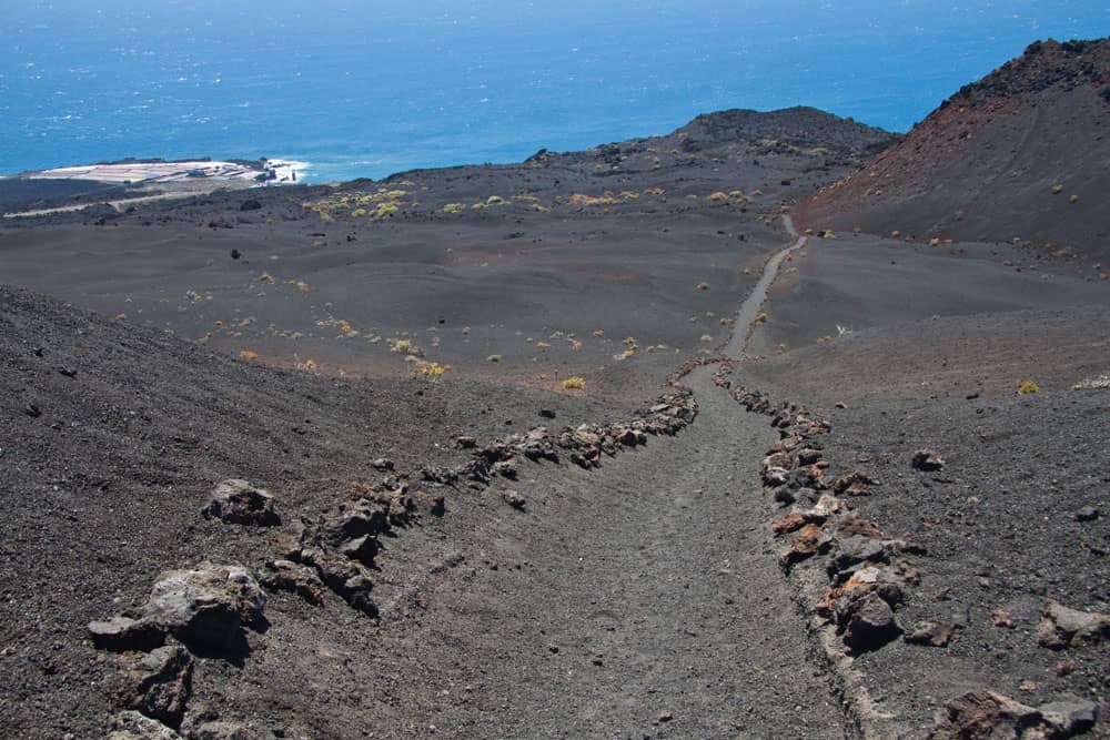 Wanderweg herunter nach Faro de Fuencaliente