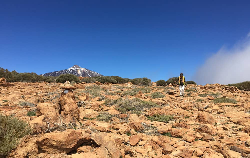 on las nubes en la meseta del Sombrero de Chasna