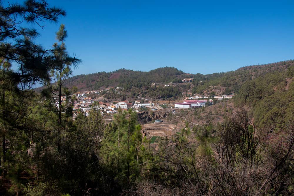 El pueblo de montaña de Vilaflor a 1420 metros de altura