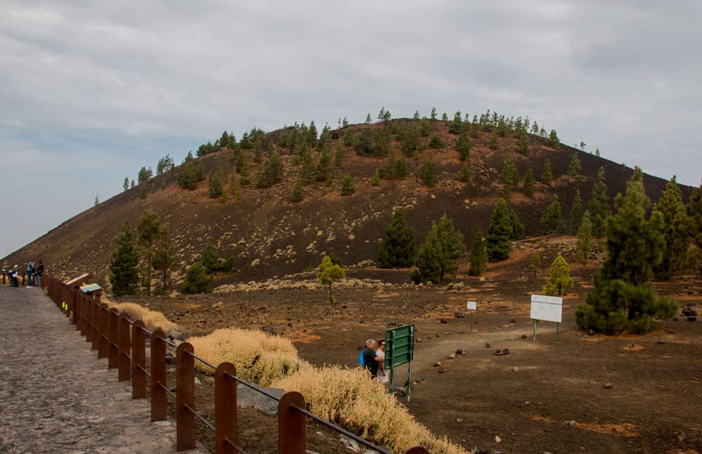 Parkplatz und Beginn der Wanderung zum Montaña Samara