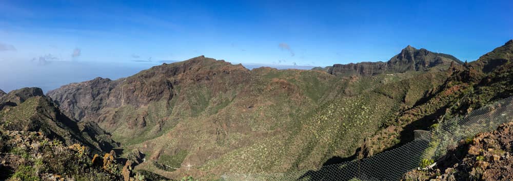 Vista desde Los Quemados hacia el Barranco Seco