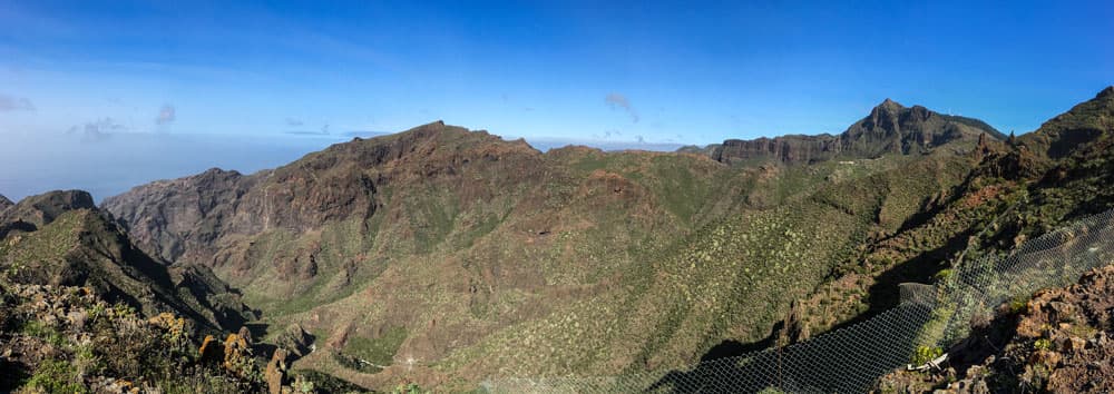 Vista desde Los Quemados hacia el Barranco Seco
