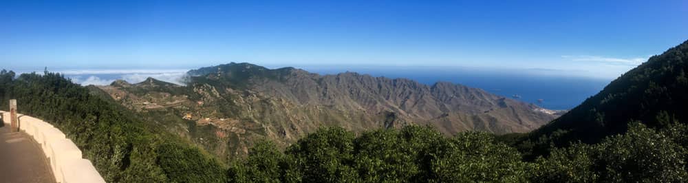 Anaga Panorama mit Blick auf den Hauptkamm