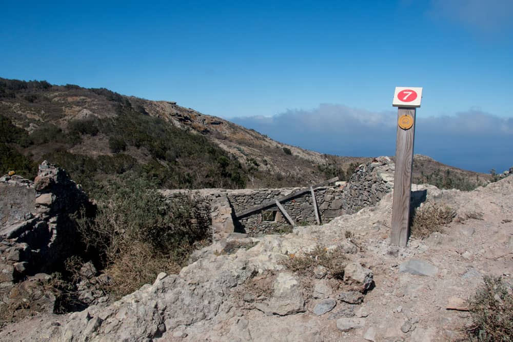 Casa en ruinas en el camino a Montaña Tafada - Anaga en Tenerife