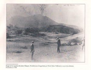 Historisches Foto von Ulrich Ahlers vom Ausbruch des Chinyero am 18. November 1909