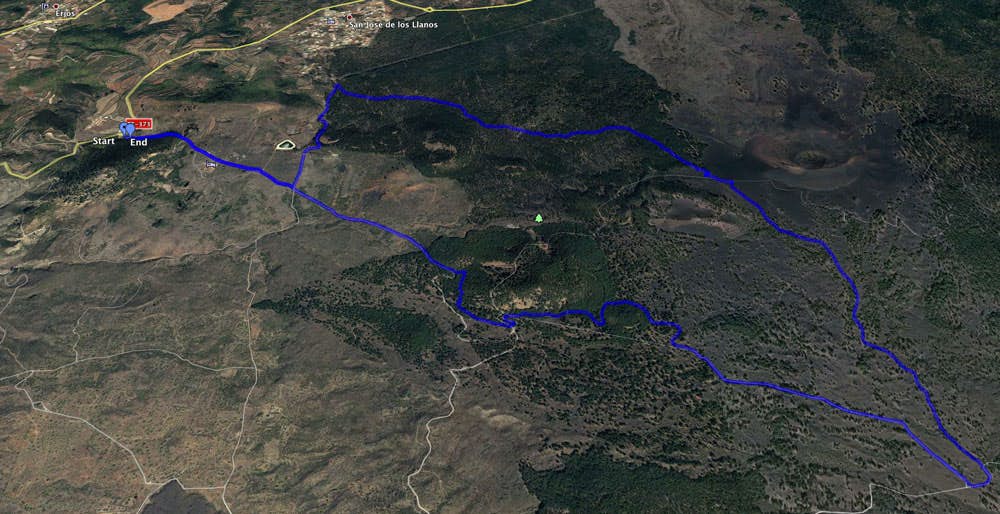 Ruta de Los Portidos a Ronda Chinyero y vuelta por San José Los Llanos