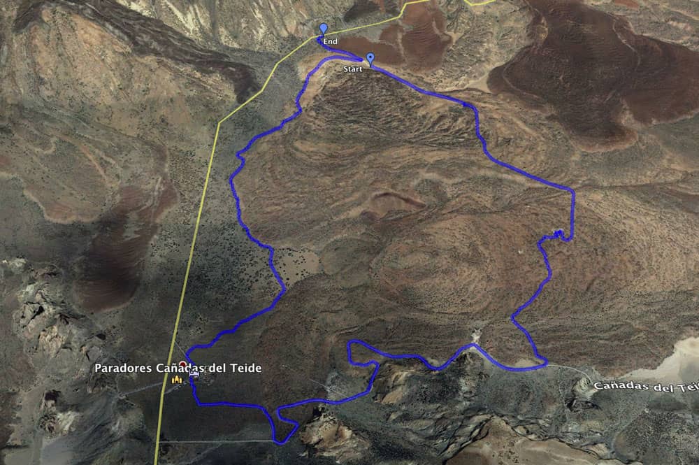 La pista de la ruta circular S 16 y S 19