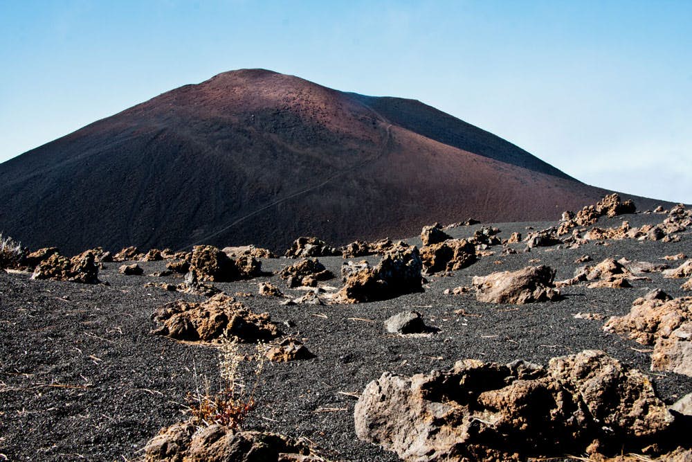 el volcán Chinyero fotografiado desde la cara norte