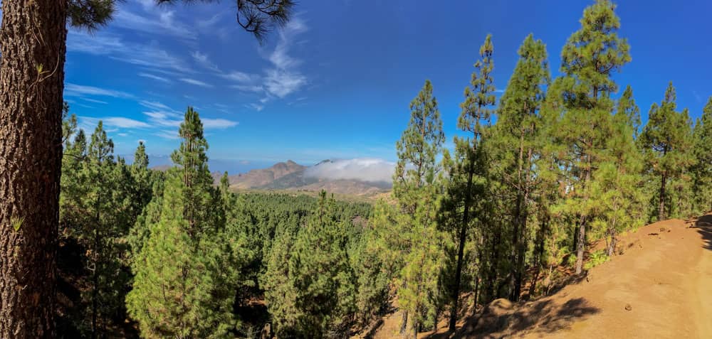 Vista de las montañas de Teno con Pico Verde y Gran Gala