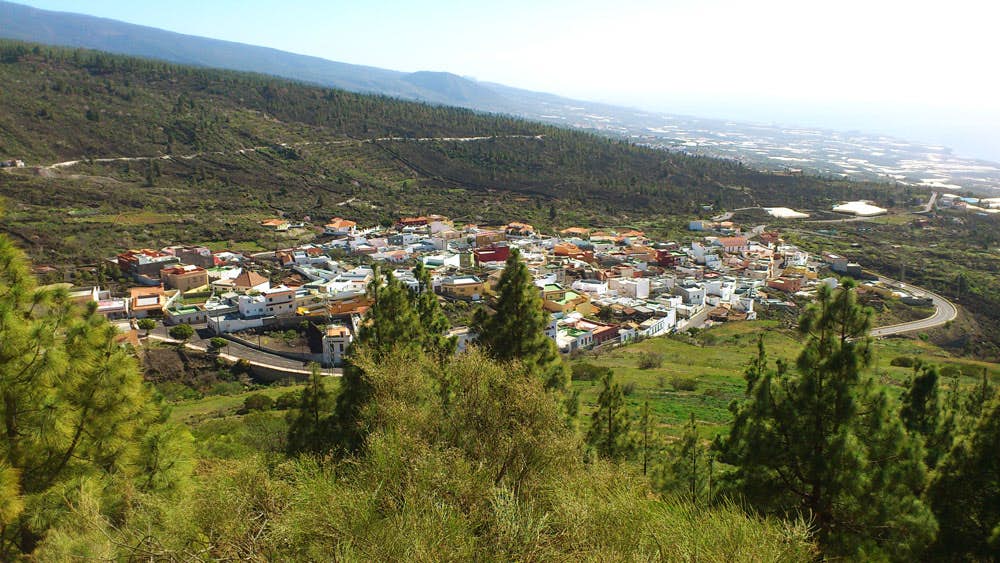 Vista de Arguayo y la costa suroeste de Tenerife