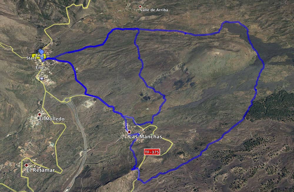 Track Ruta Almendros en Flor - kleine und große Runde