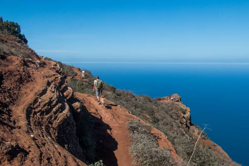 Roter Fels am Mirador Aguaide in Chinamada