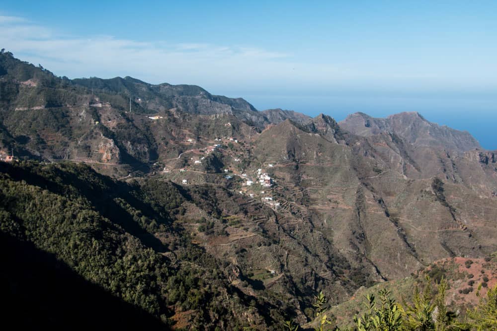 Vista desde las alturas del lado norte de Anaga