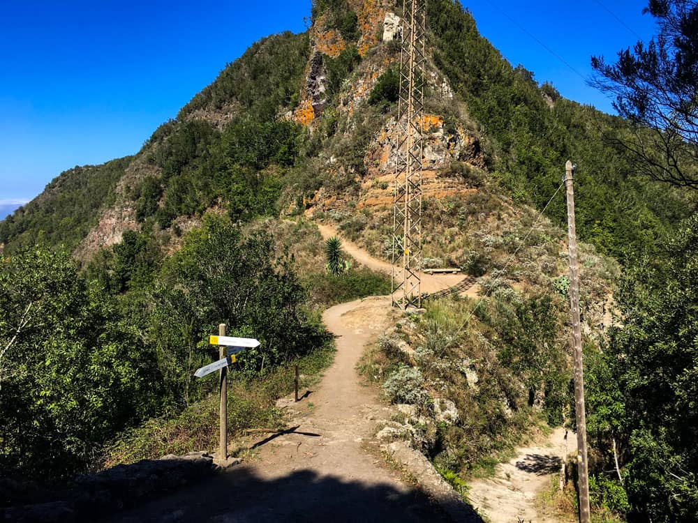 Degollada de Las Escaleras - Wanderkreuzung