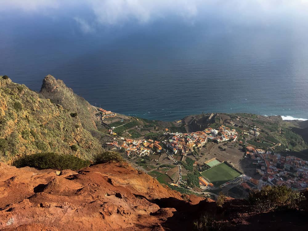 Blick vom Mirador Abrante auf Agulo