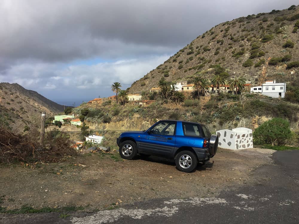 Startpunkt Weiler Pie de la Cuesta - La Gomera