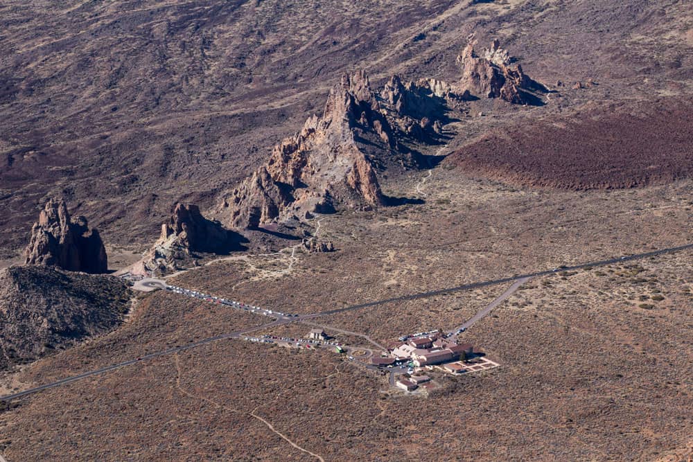 Vista del Parador desde el Guajara