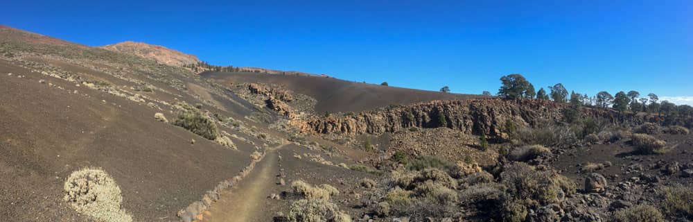 Panorama - Wanderweg in den Barranco de las Arenas