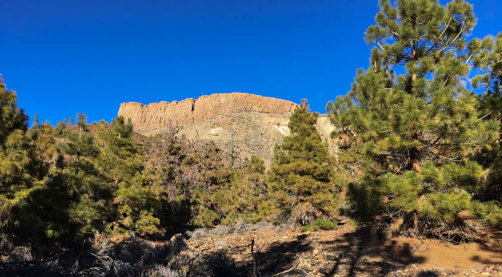 La pared de roca del Guajara