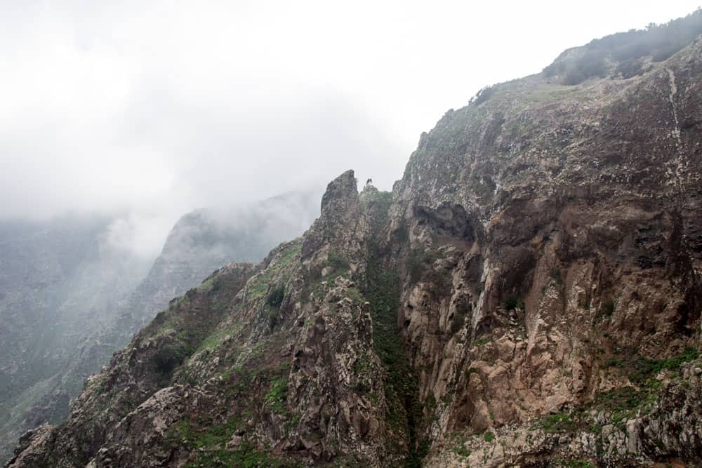 Ascenso Risco Steig - senderos rocosos empinados cerca del abismo