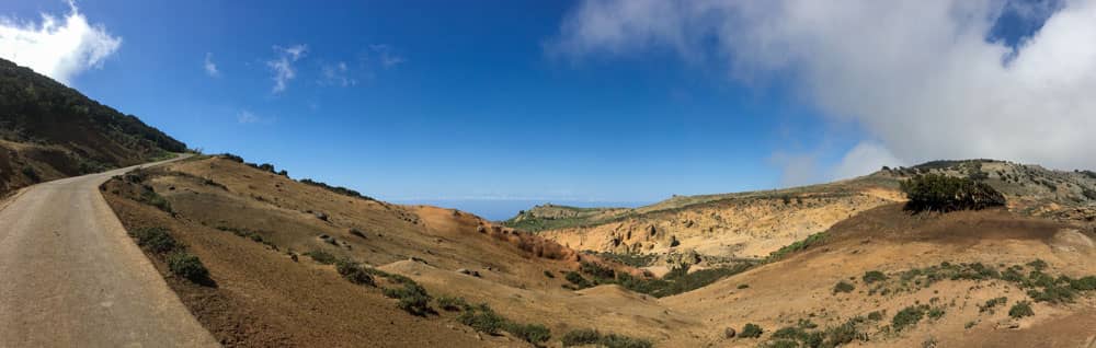 Panorama - sandige Hochebene bei Teno Alto