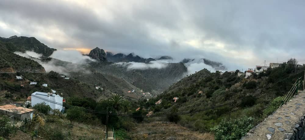 Wolken im Norden von La Gomera