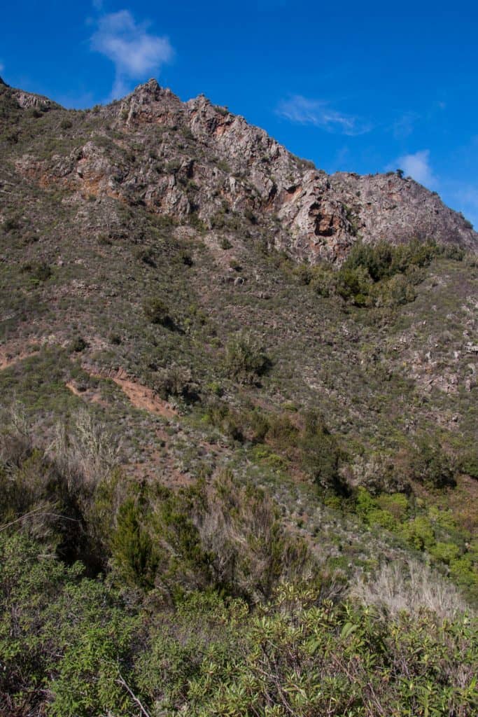 Rocas en el camino a Los Silos