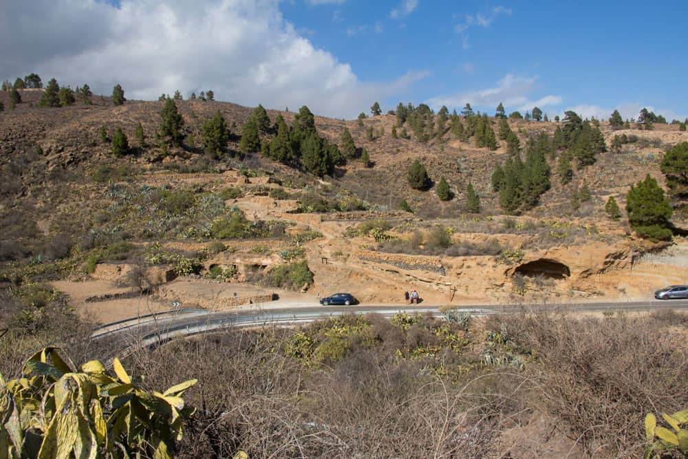 Startpunkt an der Straße - Rundwanderung Las Vegas