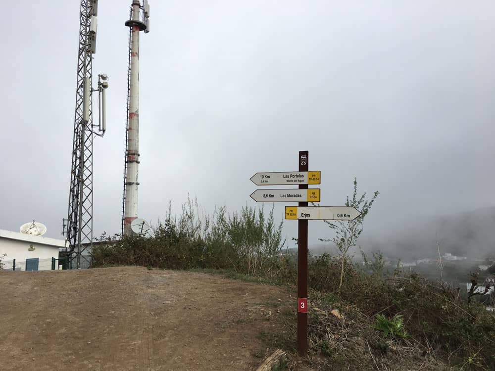 Wanderkreuzung bei Erjos