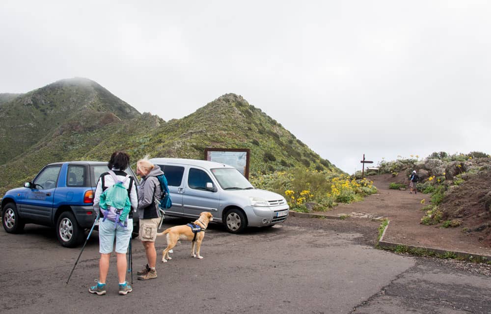 Punto de partida de la caminata en el Mirador Cumbre de Baracán