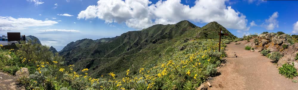 Wanderweg vom Mirador in Richtung Baracán - Panorama