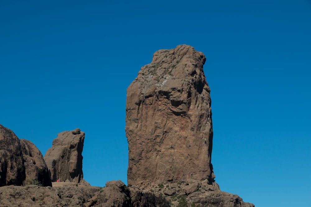 Roque del Nublo mit Kletterer