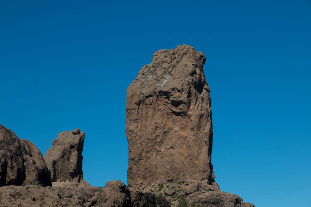 Roque del Nublo mit Kletterer