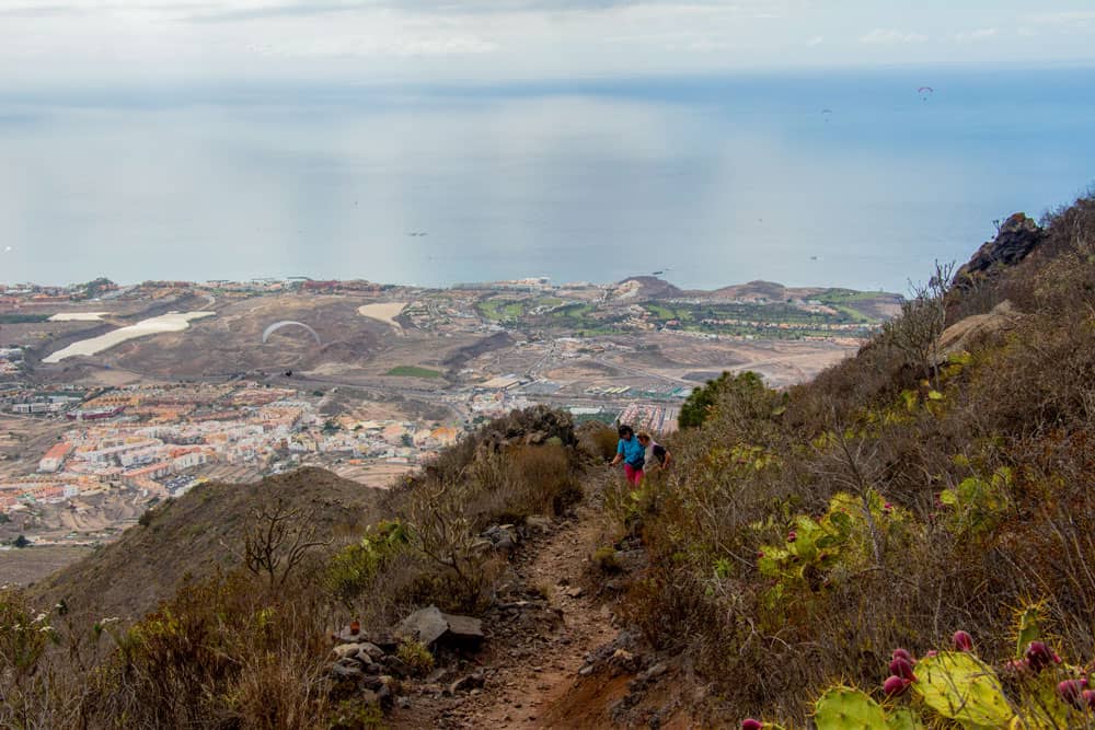 Ruta de senderismo sobre Adeje