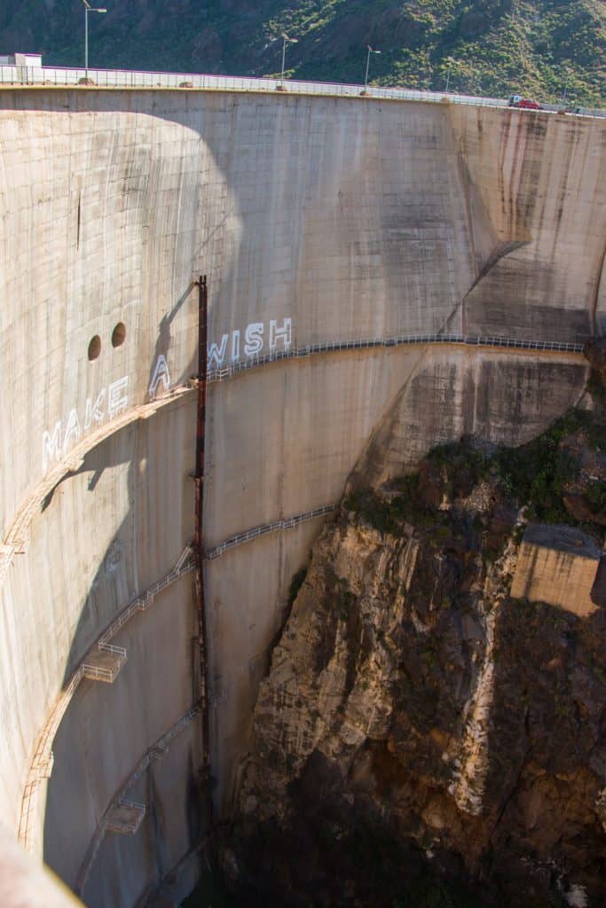 Muro de la presa de Soria