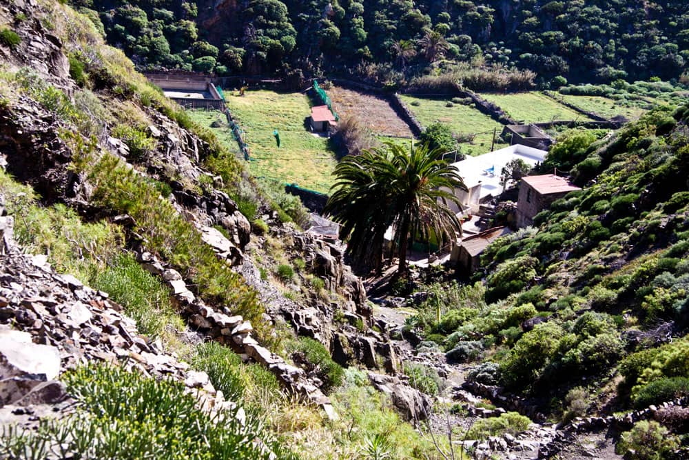 sobre el valle de Vallehermoso - cumbre de chijeré