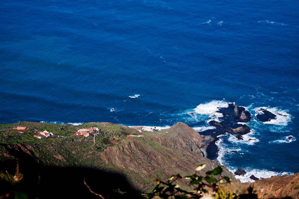 Vista de las casas de Arguamul