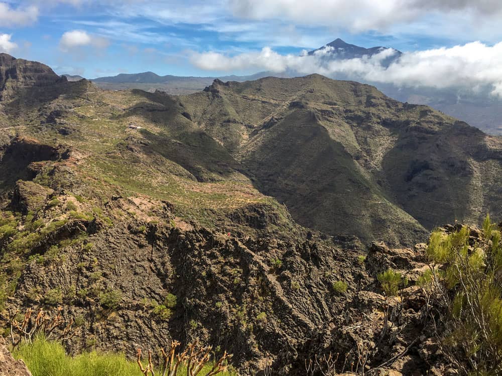 Blick vom Guergues Steig zum Teide