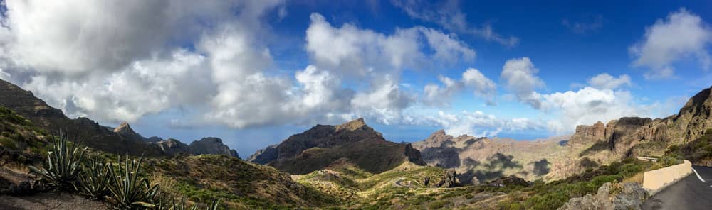 Panorama en la subida de Guergues