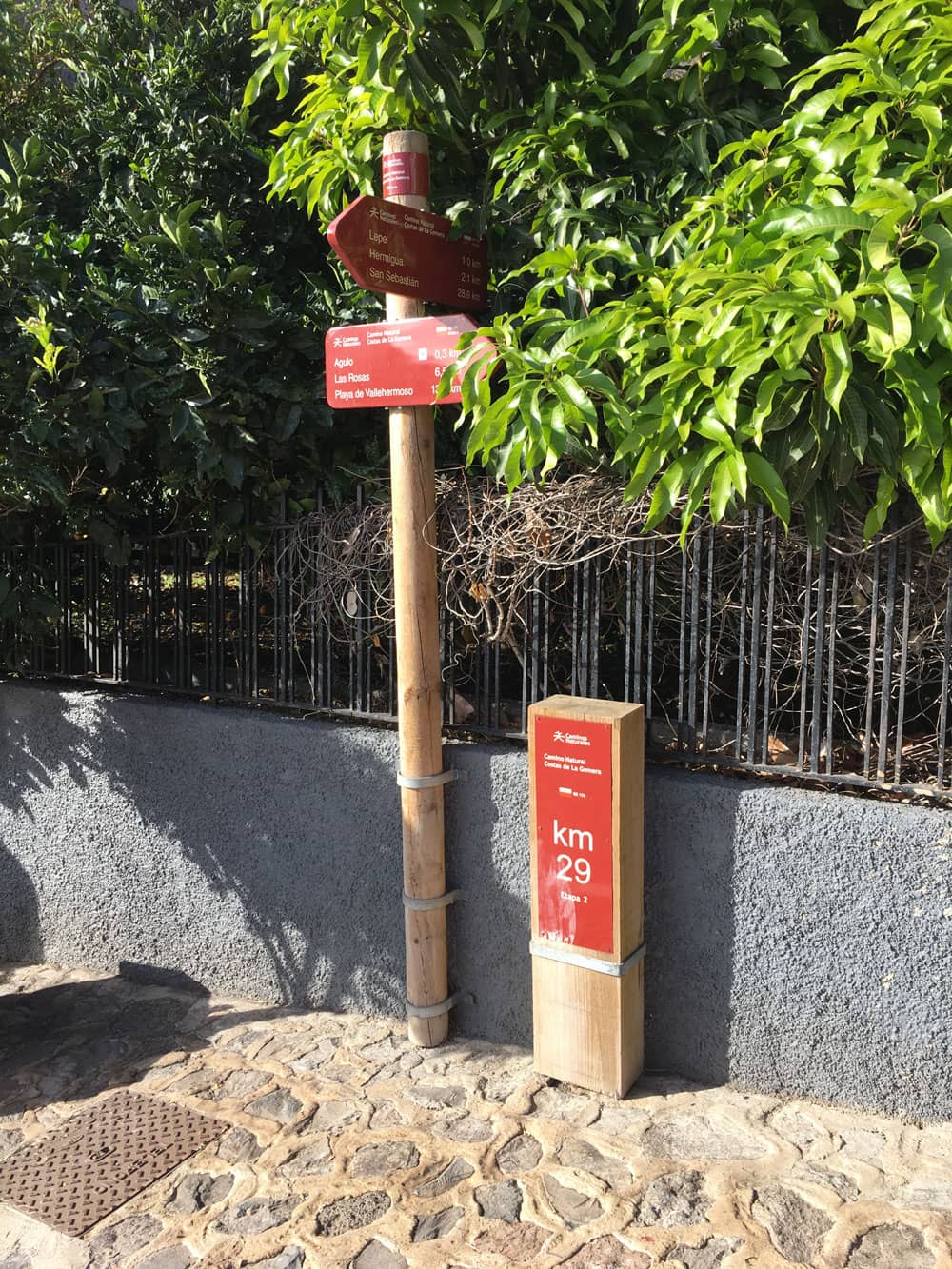 Gute Beschilderung der Wanderwege in Agulo