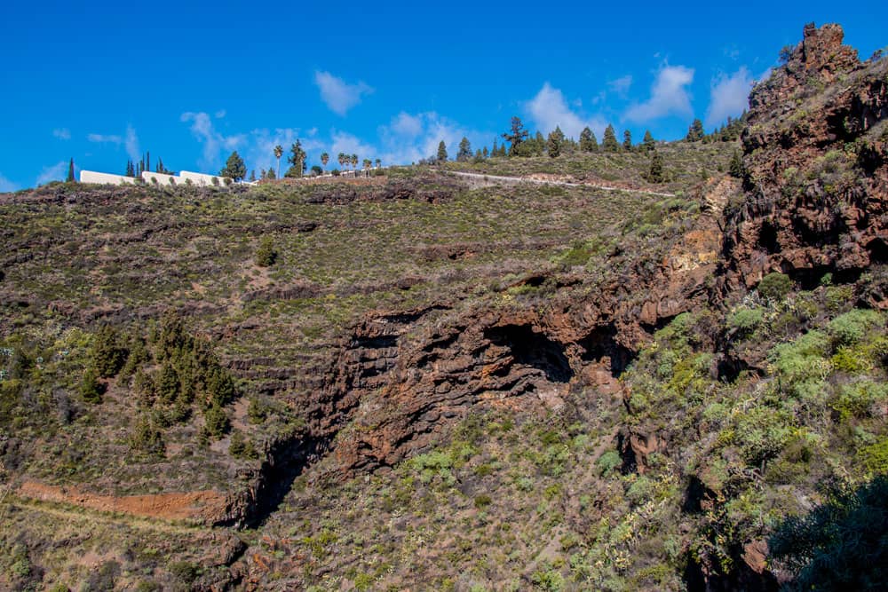 Barranco del Jurado por debajo de Tijarafe